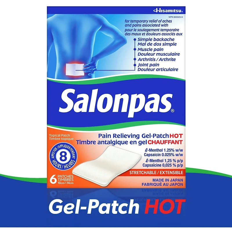 Salonpas Timbre antalgique en gel CHAUFFANT