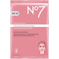 Restore & Renew Face & Neck Multi Action Serum Boost Sheet Mask