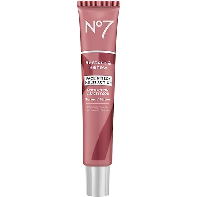 Sérum multi-action No7 Restore & Renew pour le visage et le cou