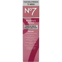 Sérum multi-action No7 Restore & Renew pour le visage et le cou