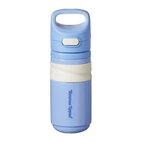 Tommee Tippee Tasse à paille isolée, 11 oz, bouteille d'eau anti-débordement pour les enfants de 18 mois et plus, couvercle à pression permettant de garder le bec propre, bleu, 1 pièce