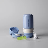 Tommee Tippee Insulated On-the-Go Straw Cup, 11oz, Spill Proof Toddler Water Bottle For 18 Months+, Push-To-Open Lid Helps Keep Spout Clean, Blue, 1 count