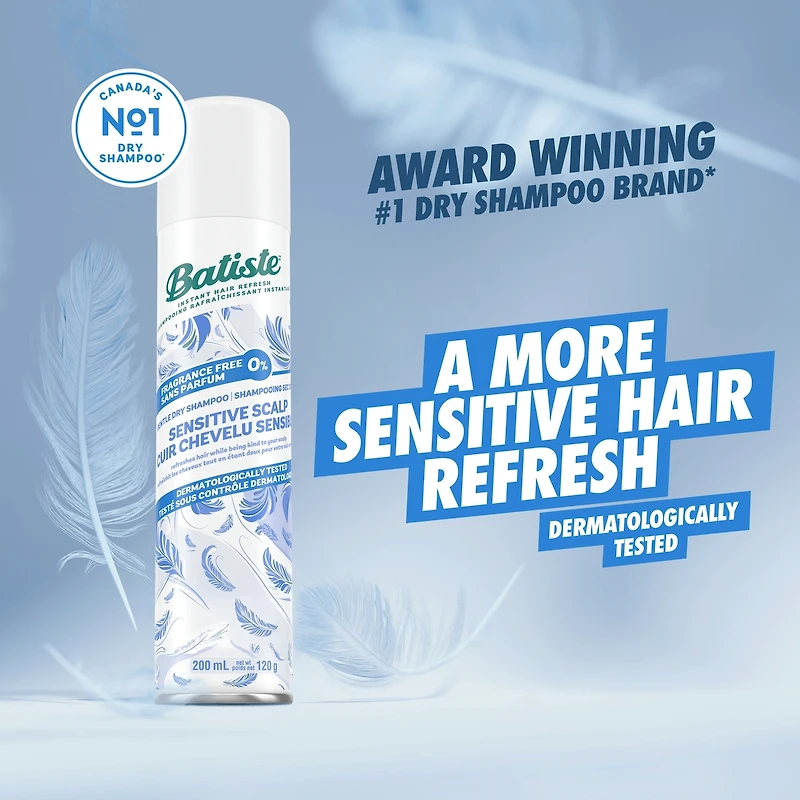 Batiste Shampooing Sec Doux Sans Parfum
