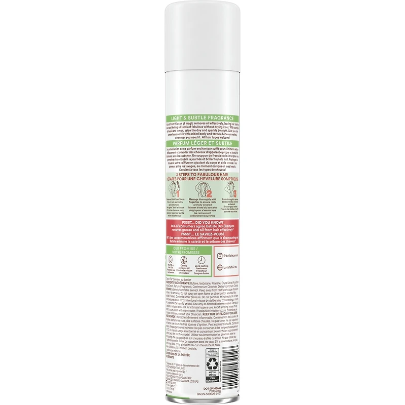 Shampooing sec Batiste Au Naturel