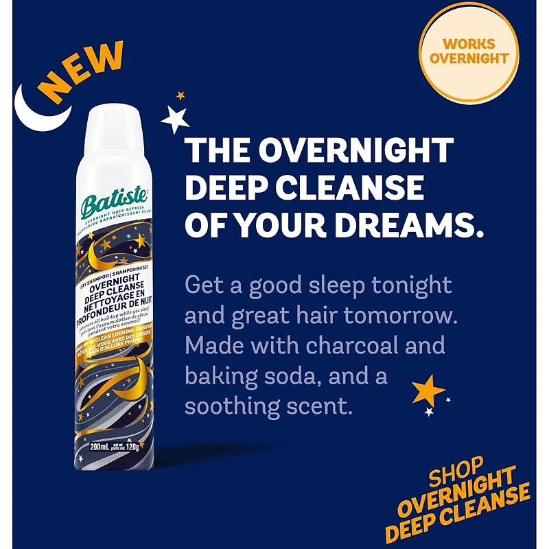 Dry Shampoo, Overnight Deep Cleanse