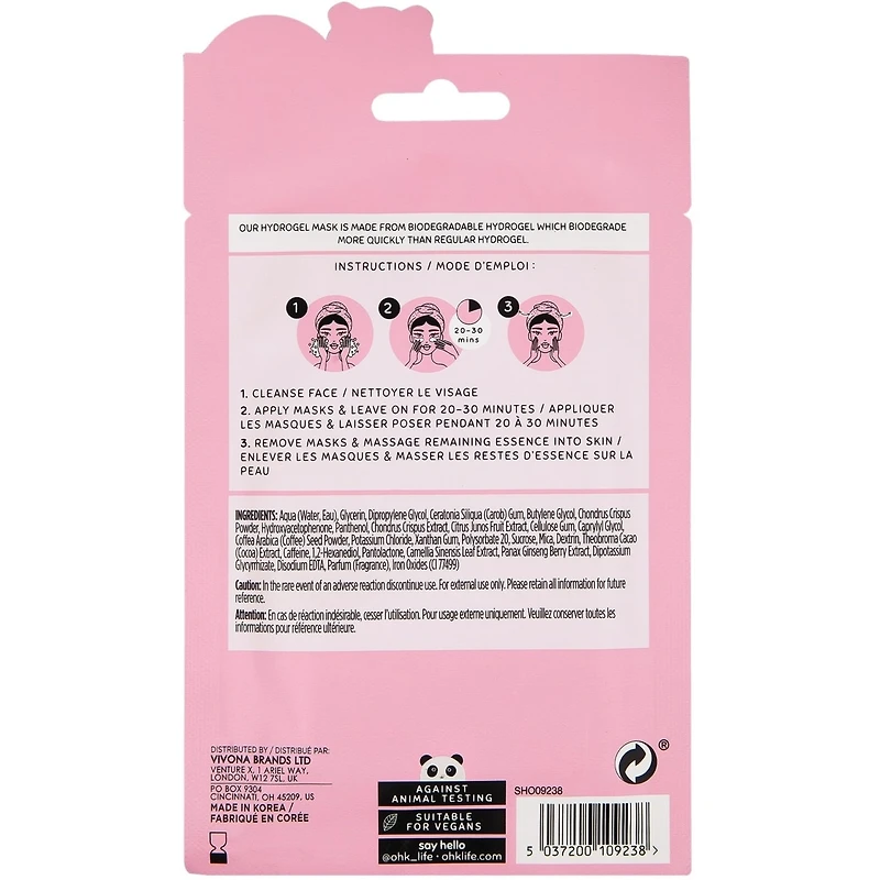 Masque contour des yeux à la caféine