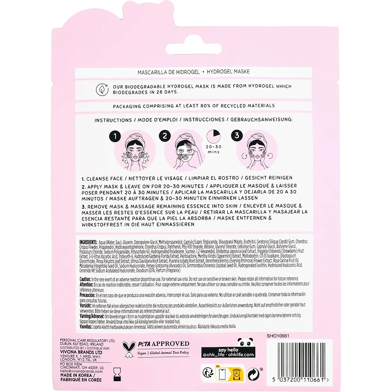 Oh K! Triple Hyaluronic Acid Hydrogel Slugging Mask