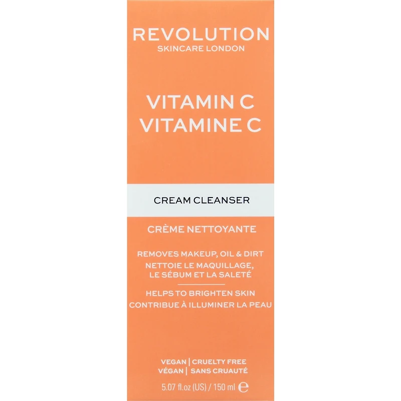 Crème nettoyante éclaircissante à la vitamine C