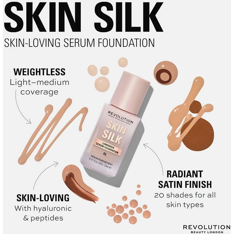 Fond de teint sérum satiné éclatant Skin Silk