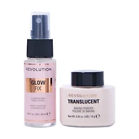 Duo de fixation de maquillage Revolution Mini Glow Heroes