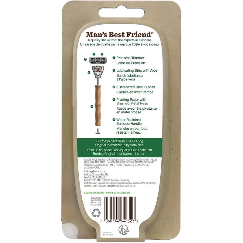 Bulldog Skincare for Men Original Bamboo Razor