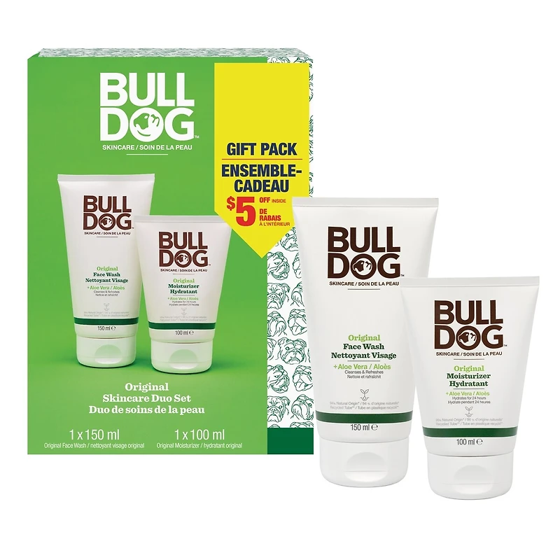 Duo De Soins De La Peau De Marque Bulldog