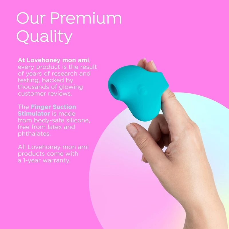 Mon ami Stimulateur à succion du bout des doigts