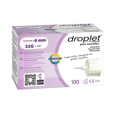 Droplet Pen Needle 32G x 6mm