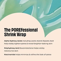 The POREfessional Shrink Wrap overnight AHA+PHA pore treatment