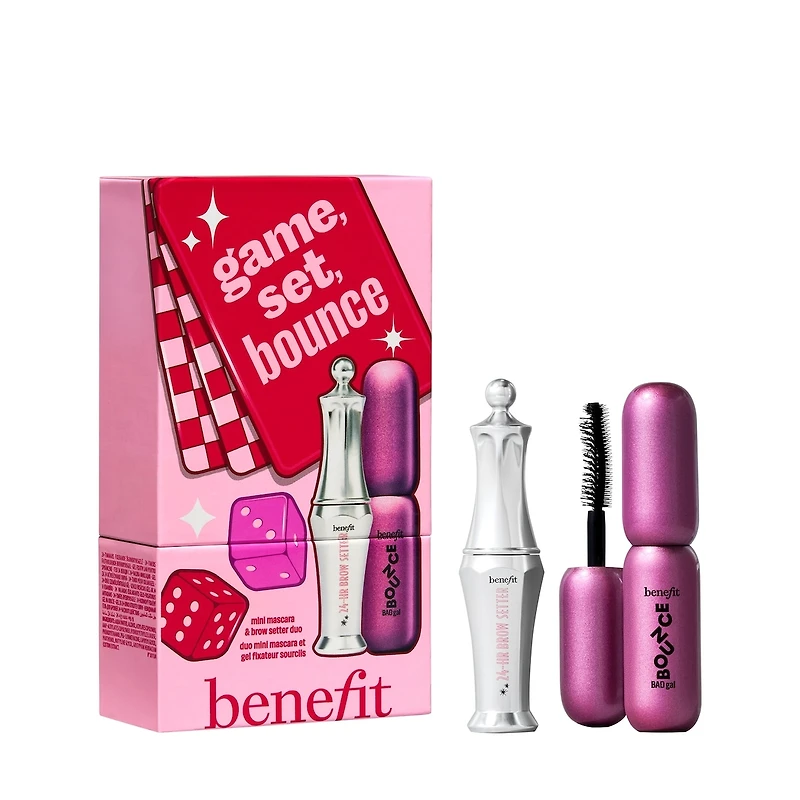 Game, Set, Bounce mini mascara & brow setter set