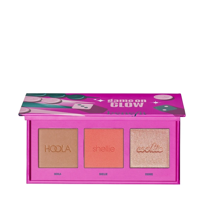 Game On Glow mini blush & highlighter palette