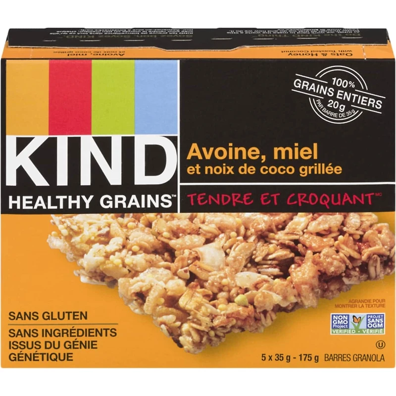 Barre Healthy GrainsMC  Avoine, miel et noix de coco grillée