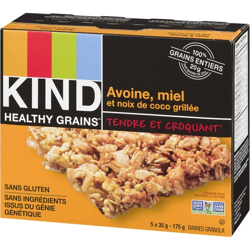 Barre Healthy GrainsMC  Avoine, miel et noix de coco grillée