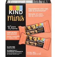 Mini-barres  Amandes, beurre d'arachide et chocolat noir