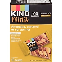 Mini-barres Amandes, caramel et sel de mer