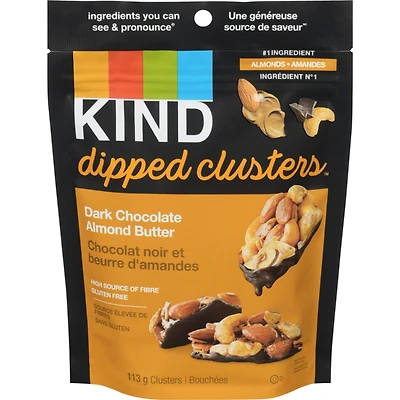 Dipped ClustersMC Chocolat noir et beurre d'amande