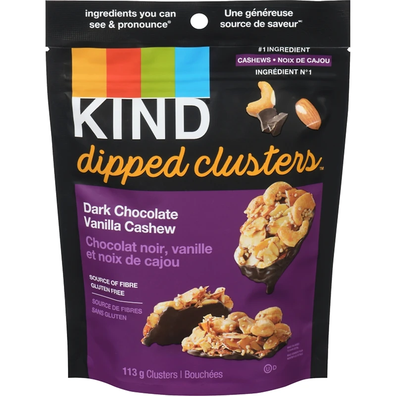 Dipped ClustersMC Chocolat noir, vanille et cajous