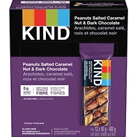 Arachides, caramel salé, noix et chocolat noir