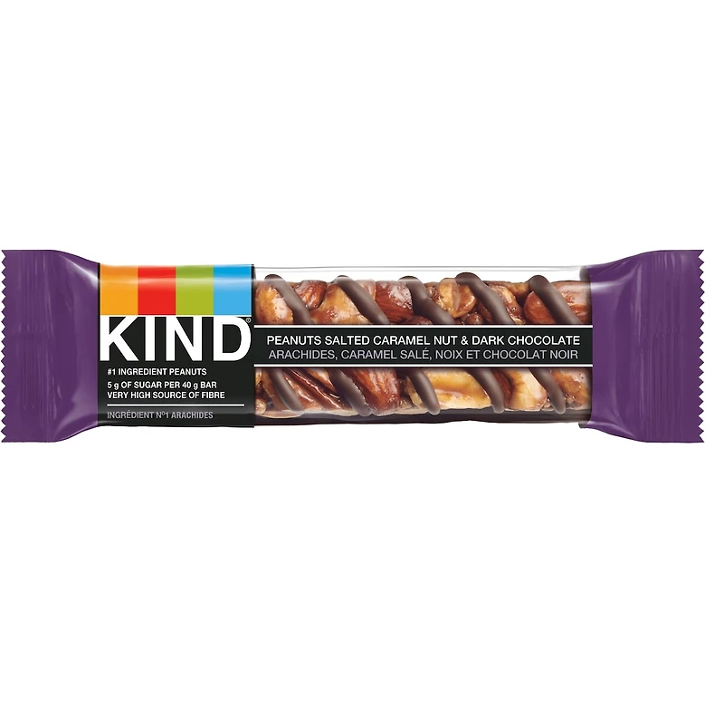 Arachides, caramel salé, noix et chocolat noir