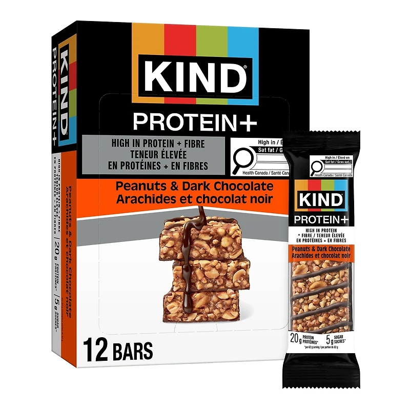 KIND Protein+ Arachides et chocolat noir