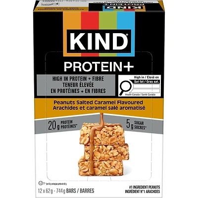 KIND Protein+ Arachides et caramel salé Aromatisé