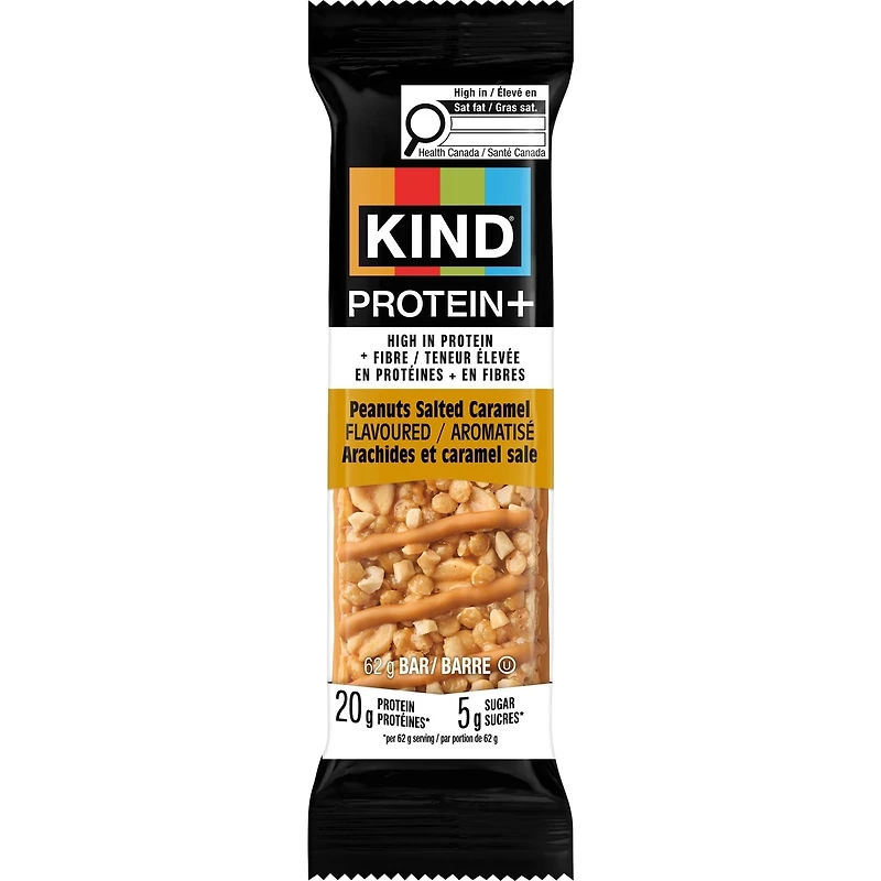 KIND Protein+ Arachides et caramel salé Aromatisé