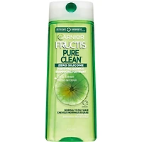 Garnier Fructis Pure Clean Zero Silicone shampooing fortifiant pour cheveux normaux à gras, avec extrait de citron