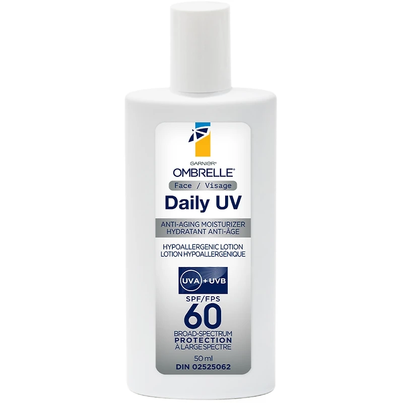Crème Solaire pour le Visage Anti-Âge, FPS 60