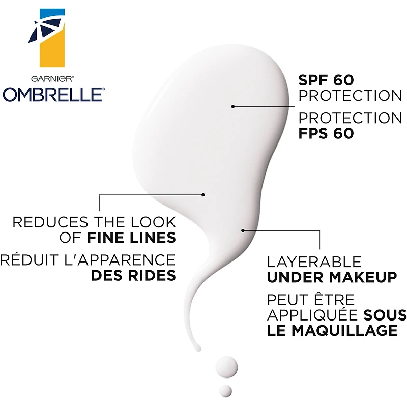 Crème Solaire pour le Visage Anti-Âge, FPS 60