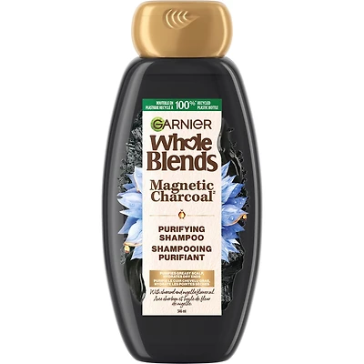 Magnetic Charcoal Purifying Shampoo for Greasy Scalp, Hydrates Dry Ends for Up to 48-Hours, with Charcoal and Nigella Flower Oil