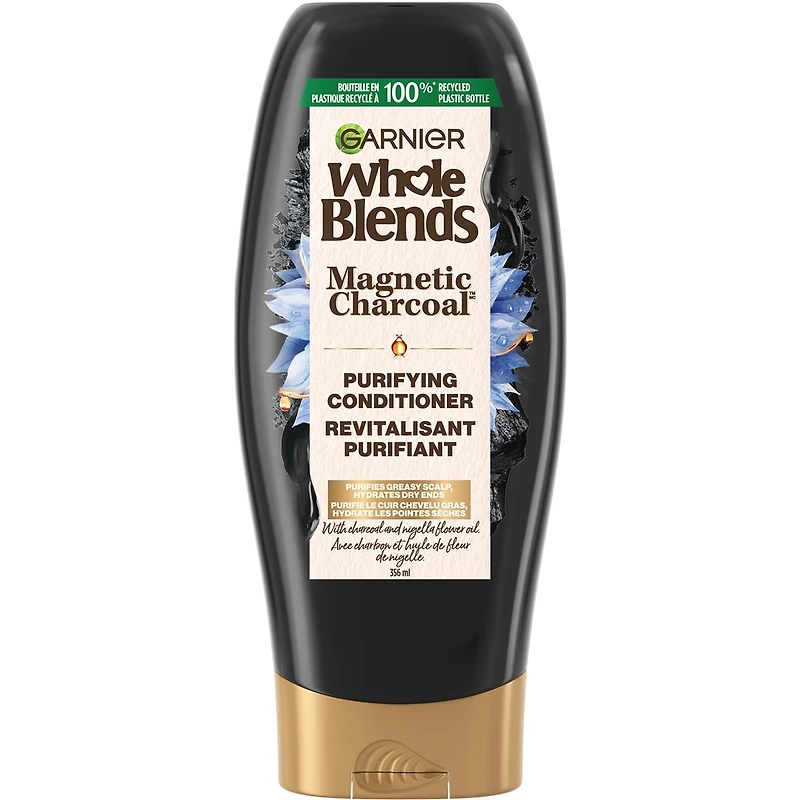 Revitalisant Purifiant Magnetic Charcoal pour Cuir Chevelu Gras, Hydrate les Pointes Sèches jusqu'à 48H, avec Charbon Actif et Huile de Fleur de Nigelle