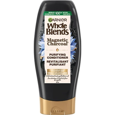Magnetic Charcoal Purifying Conditioner for Greasy Scalp, Hydrates Dry Ends for Up to 48-Hours, with Charcoal and Nigella Flower Oil