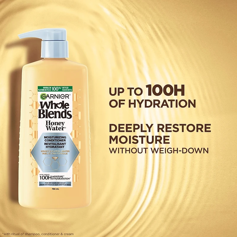 Whole Blends Honey Water Moisture Restoring Conditioner, for Dry Hair & Scalp