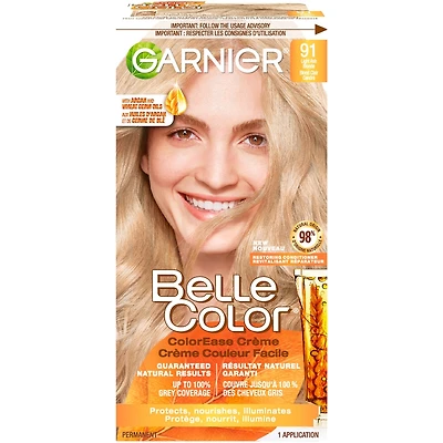 Belle Color Coloration Permanente, Couverture du Gris à 100%, Enrichi aux Huiles d'Argan et de Germe Blé - 1 Application