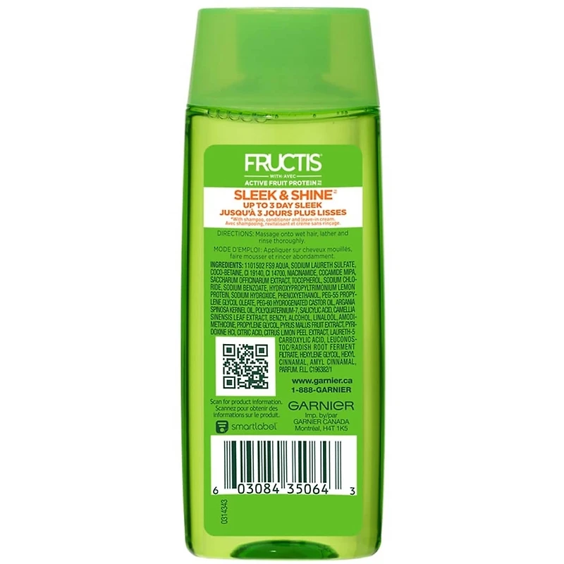 Shampoing fortifiant Fructis Sleek & Shine