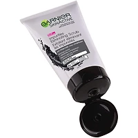 SkinActive Exfoliant éliminant les impuretés avec charbon Nettoyant Visage  pour peau grasse, désincruste les pores, ravive le teint, 150 ml