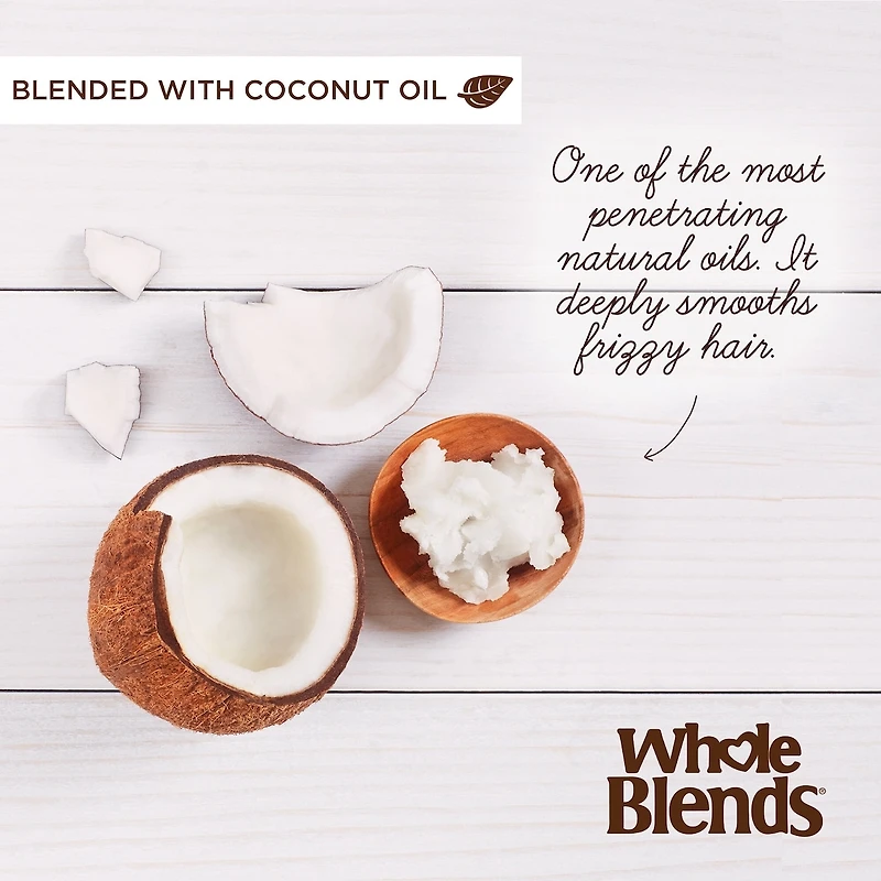 Whole Blends Shampoo, pour cheveux crépus, huile de coco et beurre de cacao