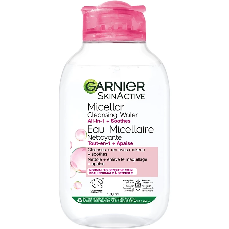 Skin Active Micellar Water For Normal And Sensitive Skin 100 Ml