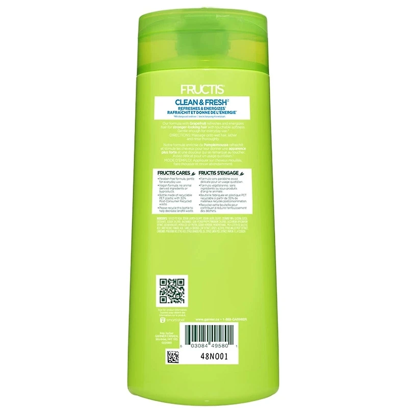 Garnier Fructis Clean & Fresh shampooing