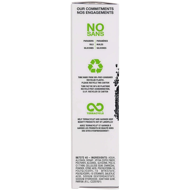 SkinActive Masque noir à retirer avec charbon Nettoyant Visage  Pour peau mixte à peau grasse, contre les points noirs et les pores obstrués, 50 ml