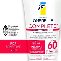 Crème solaire soin complet, lotion légère, sensibilité avancée, SPF 60