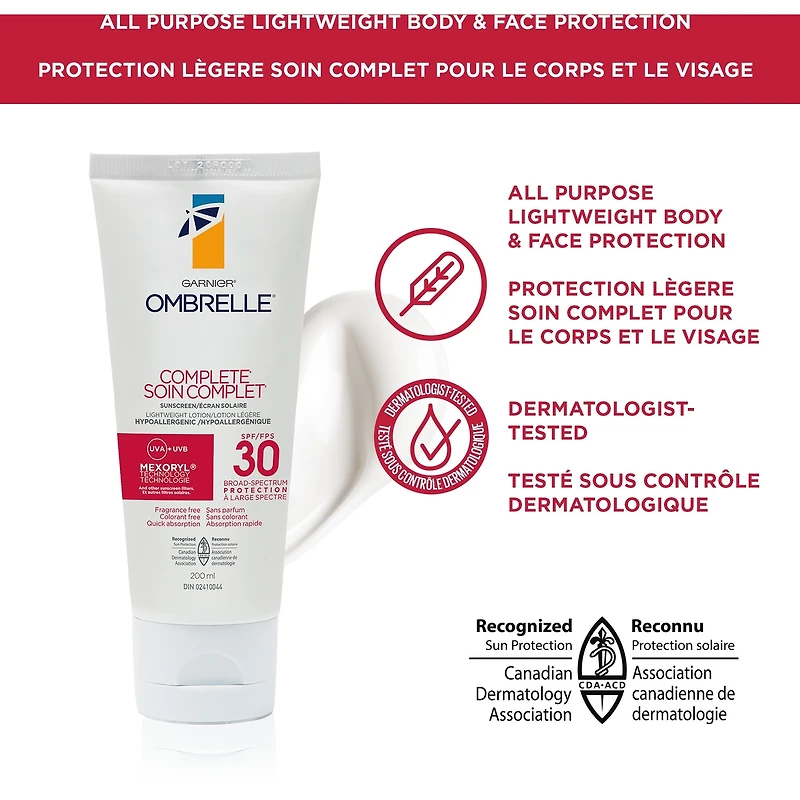 Lotion écran solaire complète SPF 30