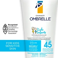 Crème solaire pour enfants resistante résistante à l'eau, FPS 45