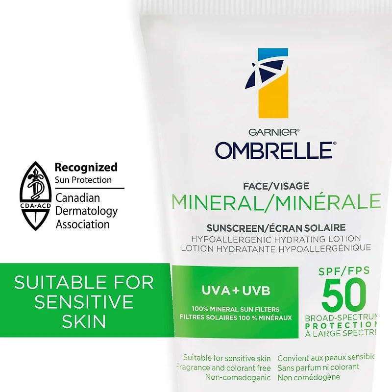 Face Mineral Hydrating Sunscreen Lotion SPF 50
